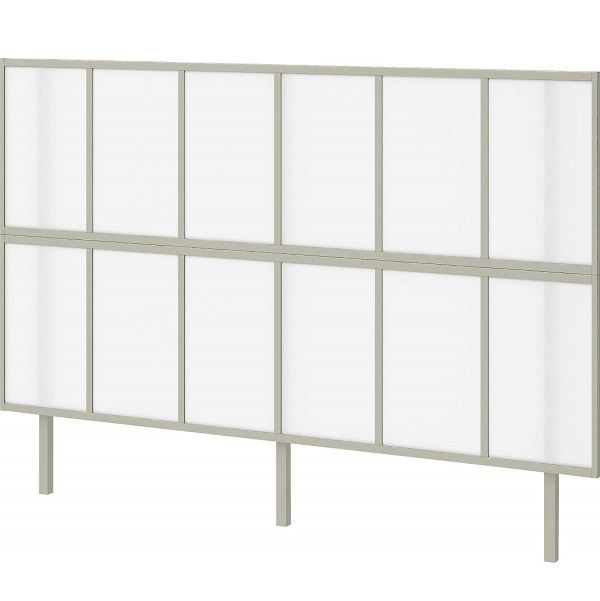 【送料無料】 【法人様限定商品 個人宅・現場配送不可】四国化成 スマート トップ オプション 前面パネル 中柱・後柱仕様 2段タイプ 基本セット用 間口4346用 07ZP-K2043SC