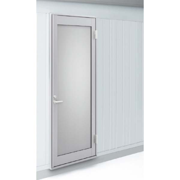 イナバ物置 バイク保管庫 オプション 框(かまち)ドア(ドアクローザー付) 型板強化ガラスタイプ DFG-H(L..