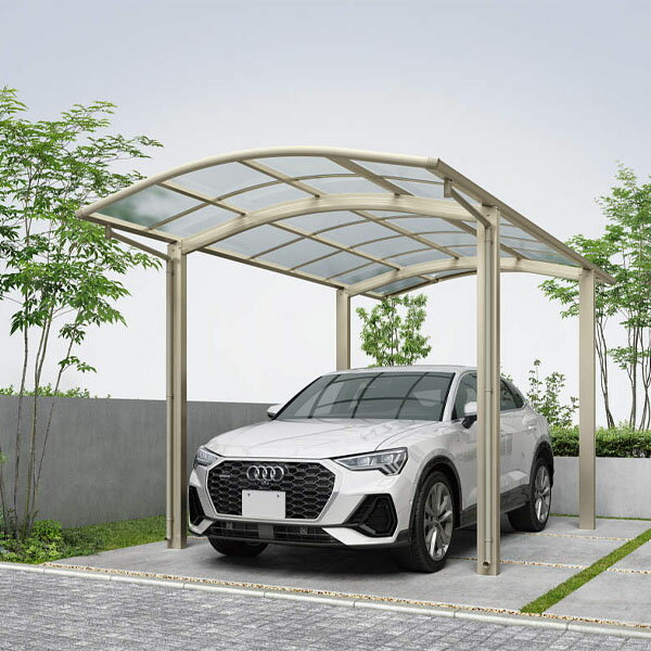 【キャンペーン対象商品】【商品のみ】カーポート 1台用 YKK アリュースZ 750タイプ (4本柱) 単体セット 51-30 標準柱(H22) 一般ポリカーボネート板 『YKKAP アルミ 』『 カーポート 車庫 ガレージ 駐車場 屋根 diy 』(4)