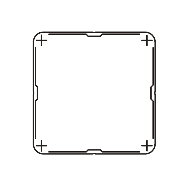 YKKAP ルシアスデッキフェンスX01型 UNT-16 ベースプレート施工(笠木連結金具、ベースプレート付き) 端..