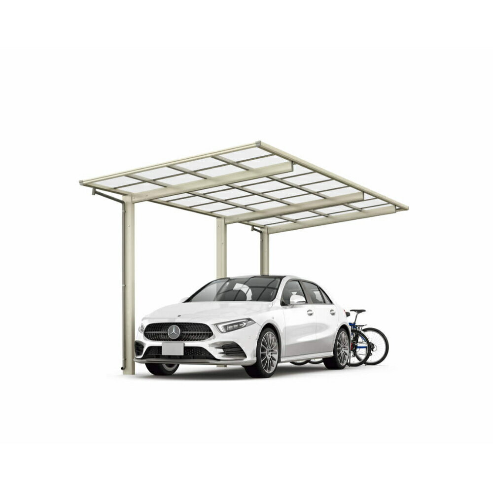 全国配送 YKK YKKAP エフルージュ FIRST 600タイプ 1台用 奥行延長セット Vo=36m/s J51・14-27 H22 一般ポリカーボネート板『 カーポート 車庫 ガレージ 駐車場 屋根 diy 』