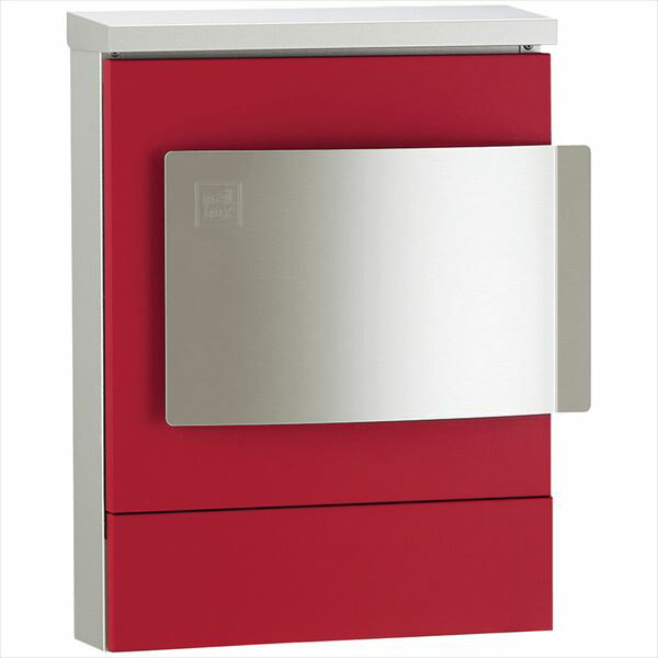 エクステリアのプロショップ　キロのユニソン 壁付けポスト クルム2 ダイヤル錠 『郵便受け』 マットレッド｜アングル3