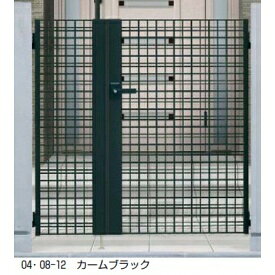 【送料無料】YKKAP シャローネ門扉 SC04型 04・08-10R（L) 門柱・親子開きセット『...