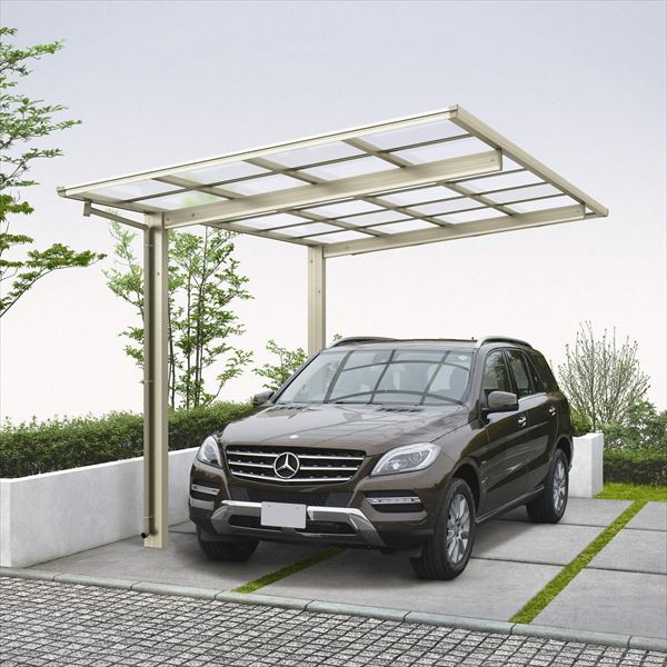 全国配送 YKKAP YKK カーポート エフルージュ FIRST 600タイプ 単体セット 57-30 H25 熱線遮断ポリカーボネート屋根 JCS-A 『 カーポート 車庫 ガレージ 駐車場 屋根 diy 』