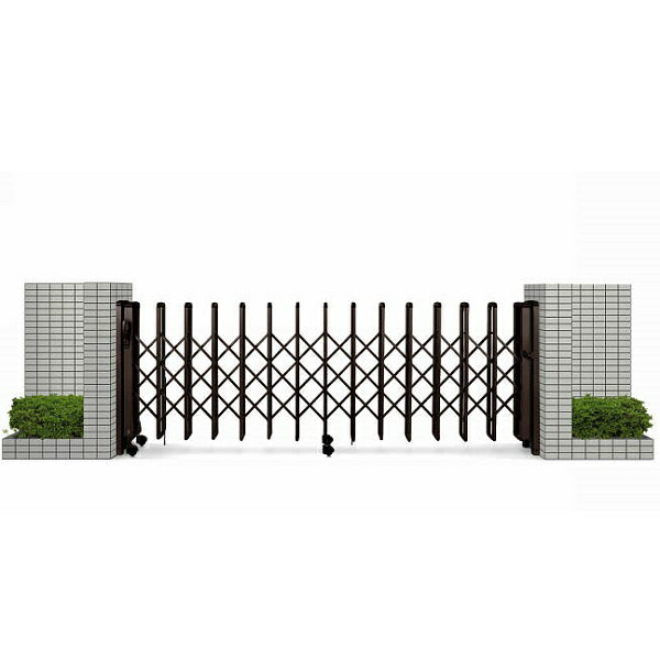 【送料無料】YKKAP 伸縮ゲート レイオス1型（太桟） 片開き 18S H12 PGA-1 『カーゲート 伸縮門扉』『車庫 カーテンゲート アコーディオン 門扉 スライド ガーデン diy 塀 壁 形材 防犯 境界』