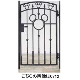 リクシル 新日軽 ディズニー門扉 角門柱式 誠実 ミッキーa型 0810 0810 片開き ブラック エクステリアのプロショップ 新日軽 キロ 送料無料 リクシル アルミ鋳物の門扉に 円高還元 かわいいキャラクターをやさしく再現 ミッキーa型
