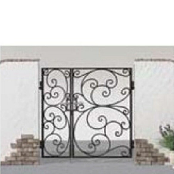 【送料無料】リクシル 新日軽 ディズニー門扉 角門柱式 プリンセスA型（唐草） 0412+0812 親子開き『LI..