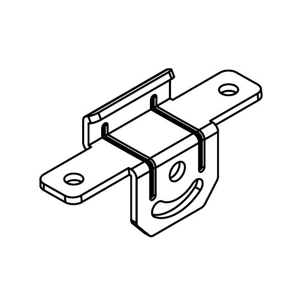 リクシル プログコートフェンスF5型 ブラケットセットB(2個入り) 『アルミフェンス 柵』