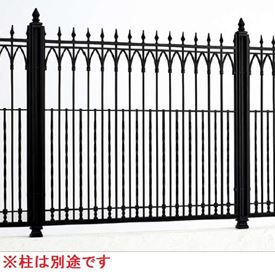 商品番号21664201メーカー四国化成サイズ幅 1000.0mm × 高さ 950.0mmカラーブラックつや消し通常納期5〜10日後発送素材アルミ配送区分1※商品により配送可能エリアが異なります。配送エリア表をご覧ください。工事対応この商品は工事を承っておりません。四国化成の鋳物フェンスです。重厚なデザインは、見る人を魅了します。備考●角・丸飾り支柱のみ対応● スライド支柱仕様は0810サイズのみです。M1型、2型の1010、1210サイズは対応できません。●飾り支柱は、1,050mm間隔でご使用ください。　