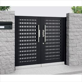 【送料無料】【法人様限定商品 個人宅・現場配送不可】四国化成 アルディ門扉2型 柱仕様 0714 両開き ..