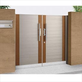 【送料無料】【法人様限定商品 個人宅・現場配送不可】四国化成 アルディ門扉4型 柱仕様 0714 両開き ..