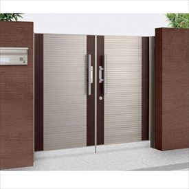 【送料無料】【法人様限定商品 個人宅・現場配送不可】四国化成 アルディ門扉4型 柱仕様 0716 両開き ..