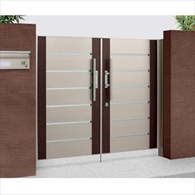 【送料無料】【法人様限定商品 個人宅・現場配送不可】四国化成 アルディ門扉6型 柱仕様 0816 両開き ..