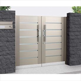 【送料無料】【法人様限定商品 個人宅・現場配送不可】四国化成 アルディ門扉6型 柱仕様 0916 両開き ..