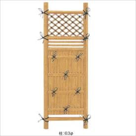 Bamboo - タカショー　合成竹製品　GO-82 合成新ゴマ竹両角垣　3尺/ W900×H1700　＃10477200　『竹垣フェンス　柵』