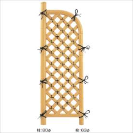 Fences - タカショー　合成竹製品　GO-36 合成割竹格子袖垣　2.3尺/ W700×H1700　＃10416100　『竹垣フェンス　柵』