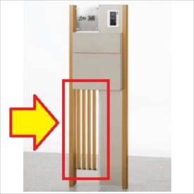 リクシル ウィルモダン部材 デザインパネル 縦格子 『機能門柱 機能ポール』