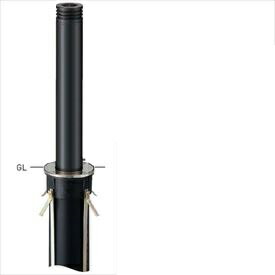 個人宅配送不可 帝金 AK-07C バリカー上下式 バリアフリー アルミキャスト＋ステンレスタイプ 直径114.3mm クサリ内蔵型・ワンタッチ錠付 メタリックブラック