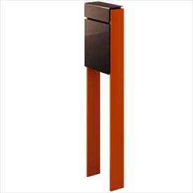 YKK フィッテ （上入れ前だし） DPB-1 『ポスト＋柱セット』 ポスト：ダークブラウ...