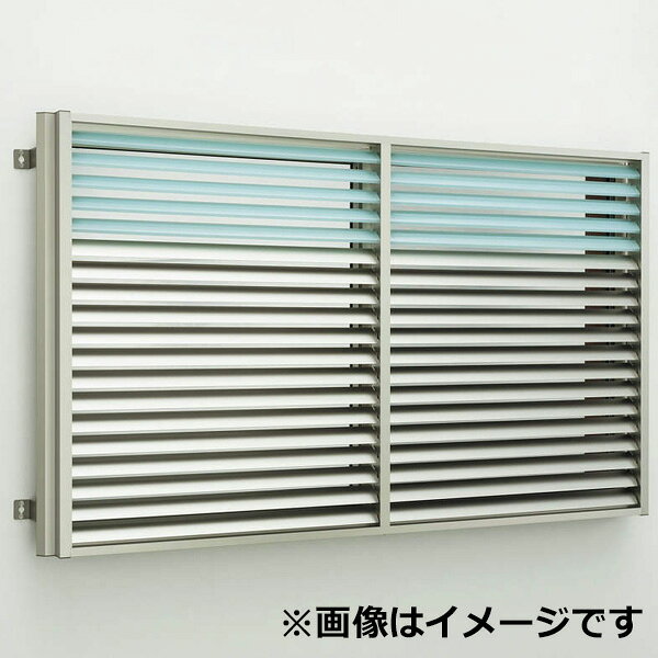 YKKAP　多機能ポリカ+アルミルーバー　引違い窓用本体　たて隙間隠し付き　幅1285mm×高さ1400mm　1MG-11913　上下同時可動 『取付金具は別売』『格子 防犯 防犯対策 台風対策 アルミサッシ 面格子 窓格子 日除け 日よけ 目隠し 換