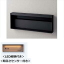 パナソニック ユニサス ブロックスリムタイプ 2Bサイズ CTBR7723TB ワンロック錠 表札スペース・LED照明・明るさセンサー付 『郵便ポスト』 鋳鉄ブラック(4)