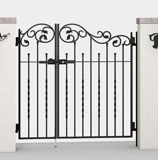 【送料無料】リクシル ラフィーネ門扉1型 柱使用 04・08-10 親子開き『ゲート 部材 ガーデン 住宅 境界..