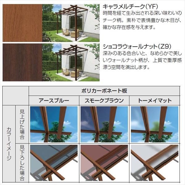 【送料無料】YKK サザンテラス フレームタイプ 関東間 1500N／m2 3.5間×7尺 （2連結） ポリカ屋根 後付け 『 テラス バルコニー ベランダ 雨よけ 物干し 屋根 diy 』 2