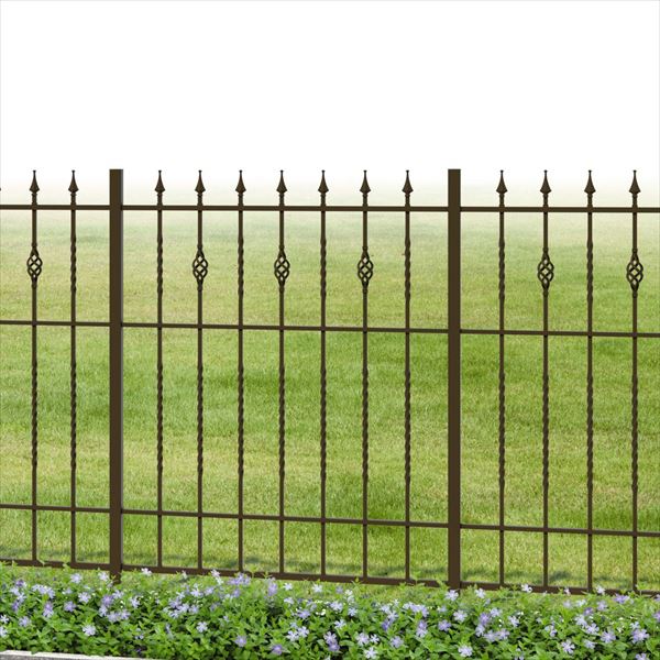 三協アルミ 鋳物フェンス キャスタイル1型 本体 1014 間仕切り支柱タイプ 『アルミフェンス 柵』