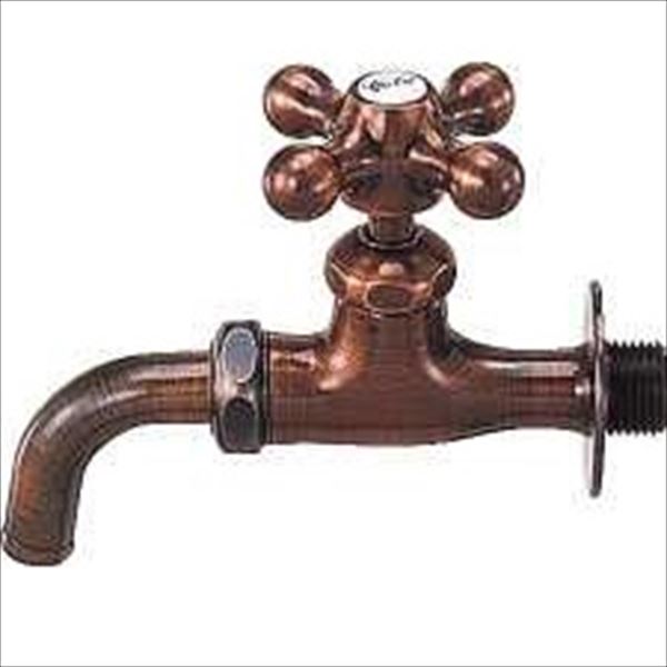 カクダイ 寒冷地用水栓 カラー吸気コマつき水栓 ブロンズ 701-515-13 『水栓柱・立水栓 蛇口』