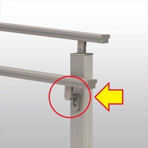 YKKAP ルシアスデッキフェンスB01型 オプション 2段笠木ブラケット 1個入り ウッドデッキ フェンス パ..