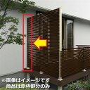 【マラソン対象】YKKAP ルシアスハイパーテイションA03型 間仕切柱・部品 ベースプレート施工 端柱セット(控え金具付) T190 2本入り ウッドデッキ フェンス パネル 人工木 樹脂 diy