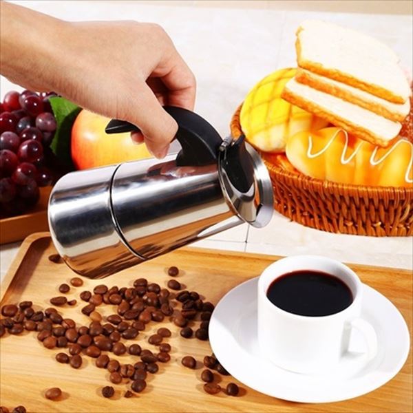 輸入品エスプレッソメーカー　オルベゴーゾ　カフェテラ　アセロ　イノックス　12カップ用　KFI 1260　『Orbegozo Cafetera Acero Inox』『直火OK』