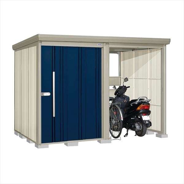 宽度301厘米~ - タクボ物置 TP／ストックマンプラスアルファ TP-Z3019 一般型 『物置 屋外 大型 倉庫 小屋 収納庫 diy サイクルポート タイヤ テント 庭 おしゃれ』【追加金額で取付工事可能】 ディープブルー