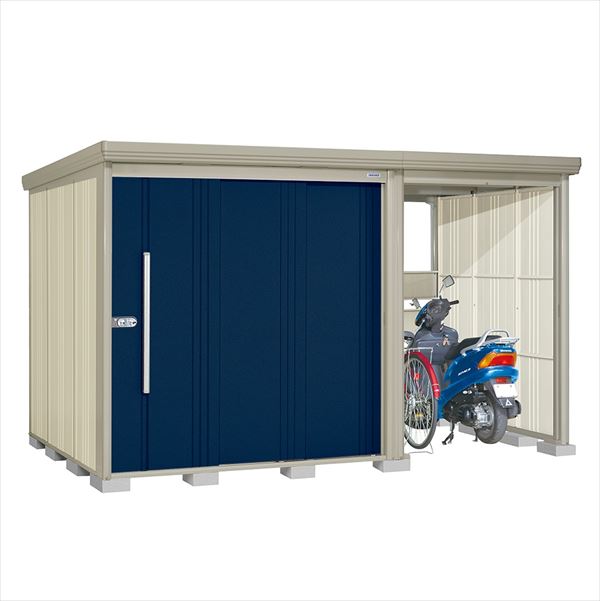 タクボ物置 TP／ストックマンプラスアルファ TP-S3719 多雪型 『物置 屋外 大型 倉庫 小屋 収納庫 diy サイクルポート タイヤ テント 庭 おしゃれ』【追加金額で取付工事可能】 ディープブルー