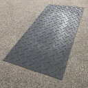 個人宅配送不可 ウッドプラスチックテクノロジー 樹脂製敷板 Wボード 軽量タイプ 片面凸 3×6 固定穴8か所 2枚入り 黒