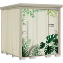 タクボ物置 アルテグラフィカ ペインタ P-SZ1822Y 側面棚 『 物置 屋外 大型 倉庫 小屋 収納 収納庫 物置き diy キット 大容量 吊り戸 鍵つき タイヤ 自転車 庭 』【追加金額で取付工事可能】 C5 ボタニカルライフ(4)
