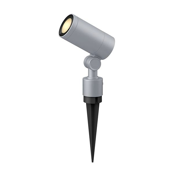 Fixtures, Garden, Lantern - 【送料無料】タカショー ガーデンアップライト ルーメック スリム M 狭角 HFE-D81S #70840600 100V用 『エクステリア照明 ガーデンライト』『ガーデンライト 屋外 スポットライト 照明 Takasho』 シルバー