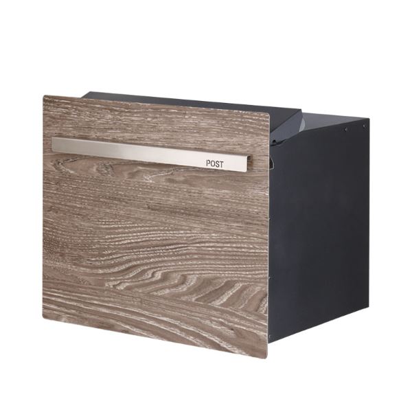 オンリーワン ノイエキューブ ウッド ポスト ロング（ブロック埋め込み仕様） GM1-EZLM5 チェスナット