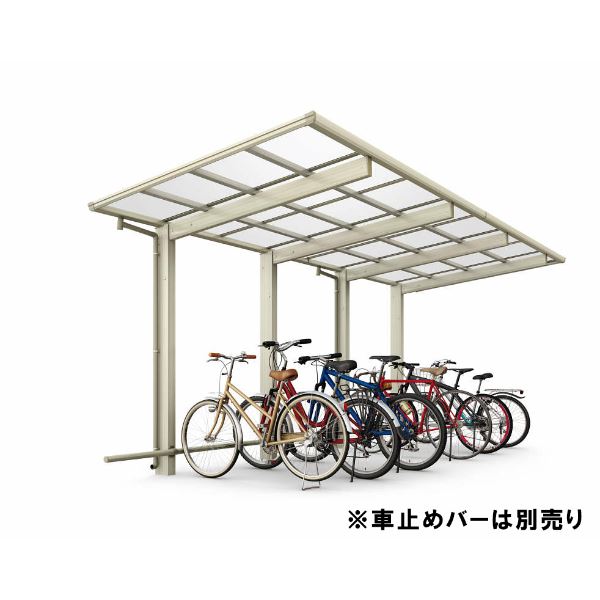 YKK サイクルポート エフルージュ ミニ ファースト 50 たて2連棟セット J29・29-21H ハイルーフ柱 熱線遮断ポリカーボネート板 JDS-F アルミ色