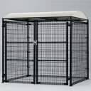 【法人様限定商品 個人宅・現場配送不可】四国化成 ゴミストッカー LMF10型(アンカー式・アルミ屋根) GSM10-A4010WH 『ゴミ袋(45L)集積目安...