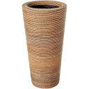 FRP タンブラー型プランター(縄編柄) / Round Planter 58x110cm fr8WE110 『プランター 店舗・イベント向け』