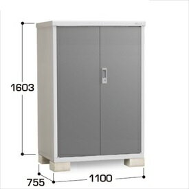 【全面開口】イナバ物置 BJX／アイビーストッカー BJX-117D CG 全面棚タイプ『物置 屋外 小型 小屋 倉庫 収納庫 イナバ diy キット スリム おしゃれ』【関東・東海地方限定配送】【追加金額で取付工事可能】 CG(チャコールグレー)