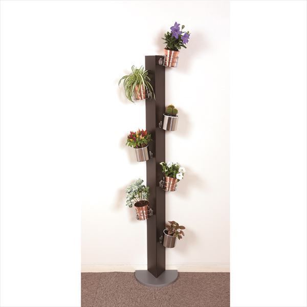 愛紳照明　San Francisco　Flower　＃SA-13 セット1　ETパネル（スチール1.0）製　＊鉢用台座 ×3、銅製鉢植 ×3、受け皿 ×3　セット