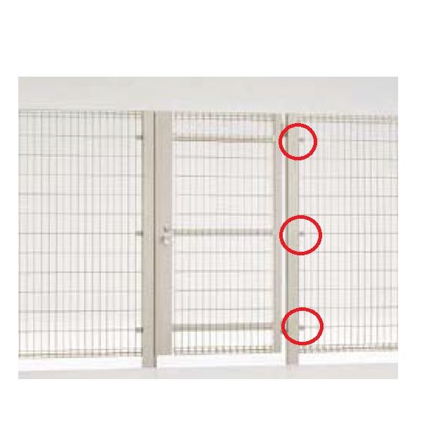 リクシル TOEX ハイグリッド門扉NF1型 オプション 角門柱端部取付部品 H15・18・20用