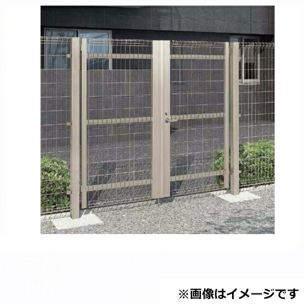 【送料無料】リクシル TOEX ハイグリッド門扉NF8型 柱使用 09-15 両開き 打掛け錠使用『LIXIL ゲート 部材 ガーデン 住宅 境界 入口 スチール メッシュ 塀 壁 diy おしゃれ 形材 門扉』