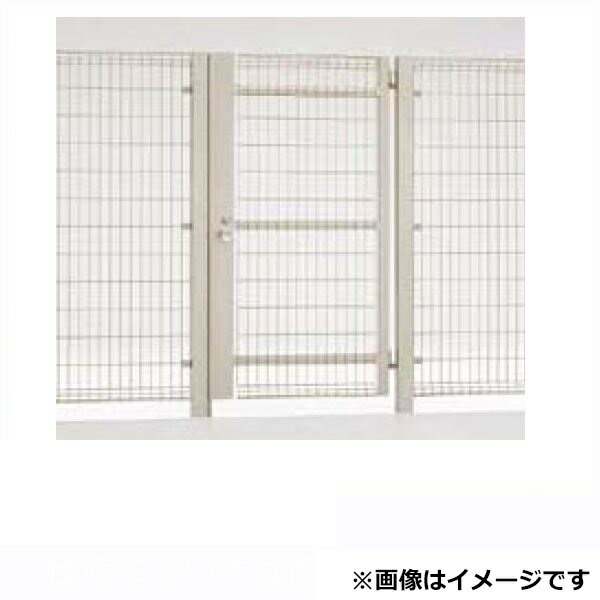 【送料無料】リクシル TOEX ハイグリッド門扉NF8型 柱使用 09-18 片開き シリンダー錠使用（ノブ式内蔵錠）『LIXIL ゲート 部材 ガーデン 住宅 境界 入口 スチール メッシュ 塀 壁 diy おしゃれ 形材 門扉』