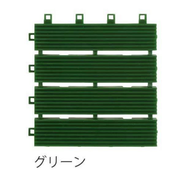 ミヅシマ工業 ニューラインマット 本体 150×150×12mm 1ケース（80ピース入） グリーン ＃401-0690 グリーン