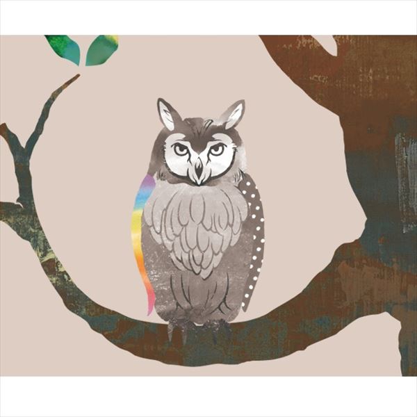 東京ステッカー 高級ウォールステッカー 植物 フクロウの木 Sサイズ ＊TS0007-AS 『おしゃれ かわいい』 『壁 シール』