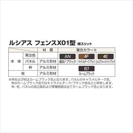 【個人宅送料無料】 YKKAP YKK ルシアスフェンス X01型 横スリット 本体 T100 H100...