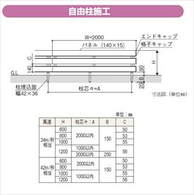 【個人宅送料無料】 YKKAP YKK ルシアスフェンス X01型 横スリット 本体 T100 H100...